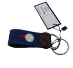 Key Fob - Golf Green Red Tee