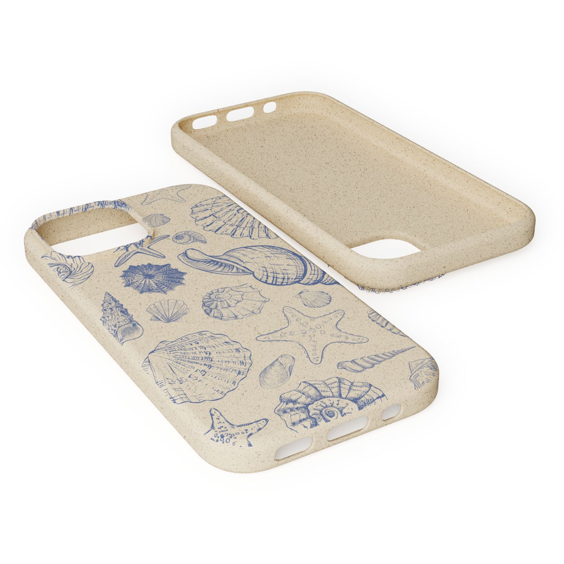 Eco-Friendly Phone Case, Plant based, Biodegradable Case, Shell Design for beach lovers - The Peony Haus