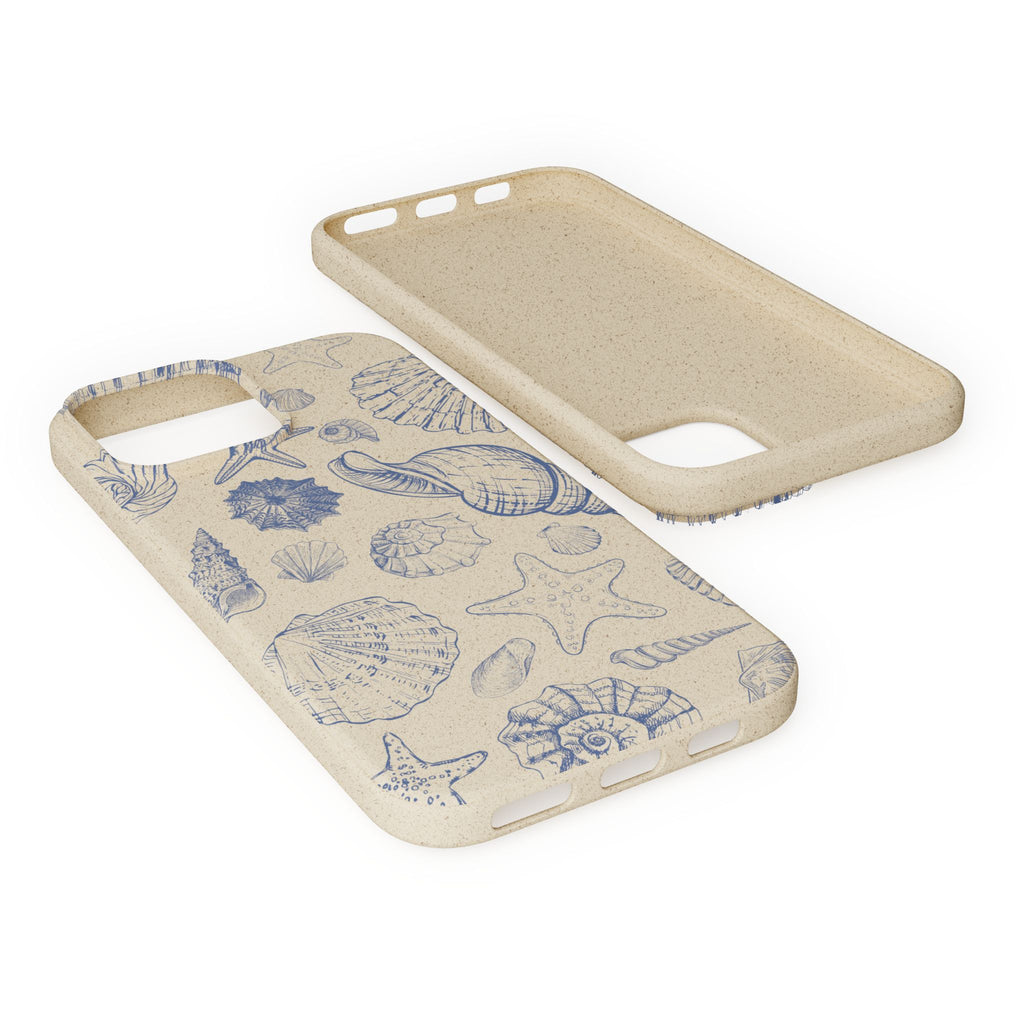 Eco-Friendly Phone Case, Plant based, Biodegradable Case, Shell Design for beach lovers