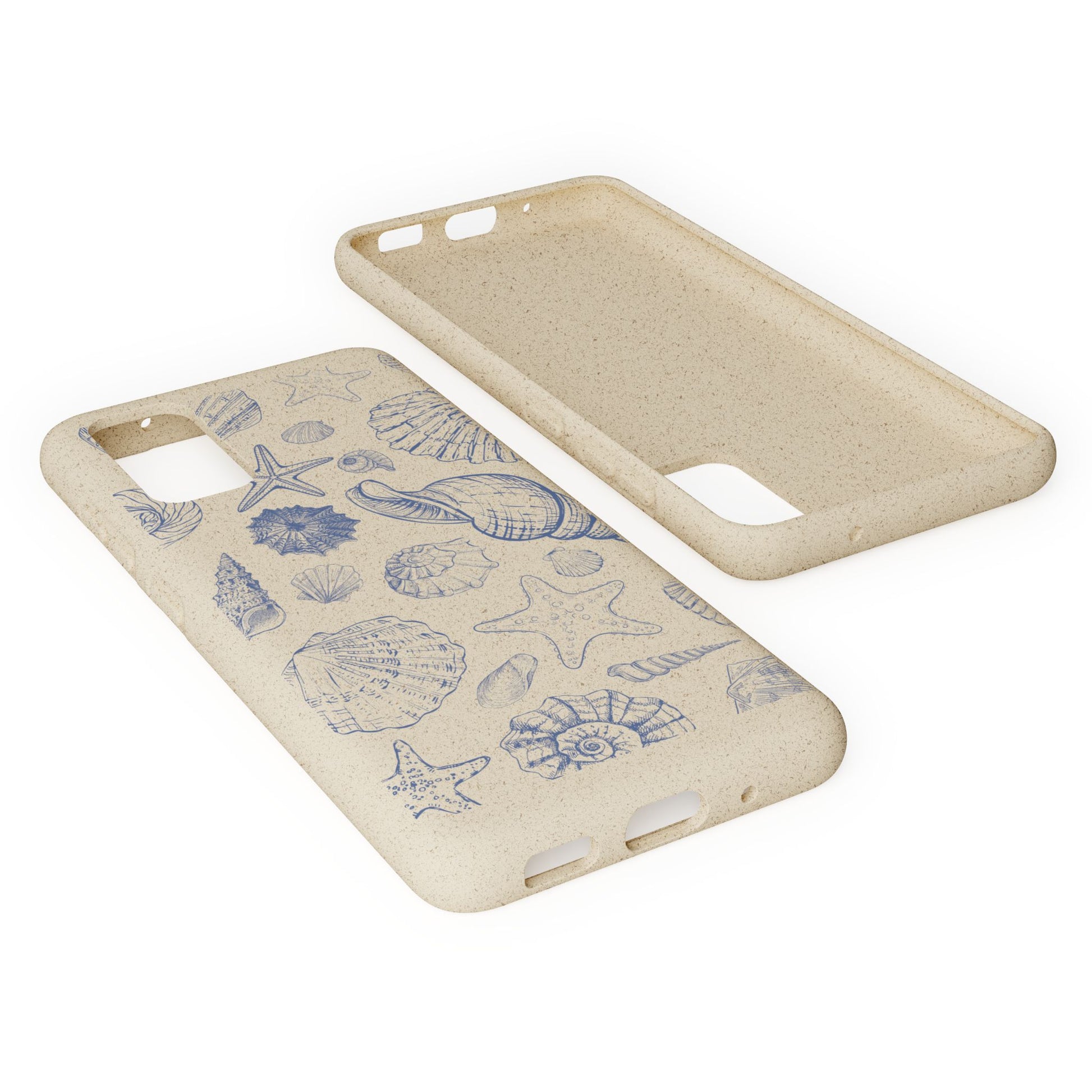 Eco-Friendly Phone Case, Plant based, Biodegradable Case, Shell Design for beach lovers - The Peony Haus