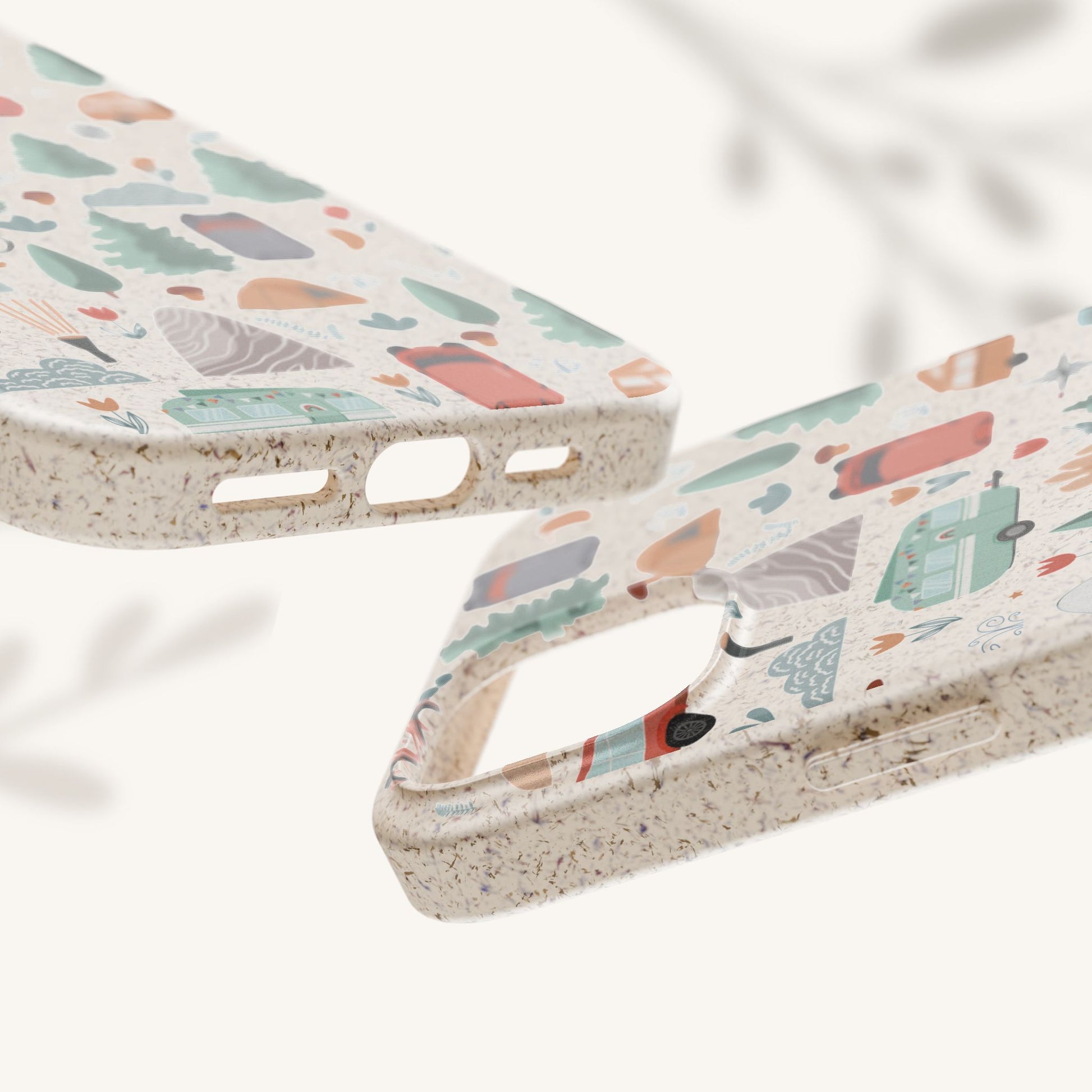 Plant based, biodegradable phone cover - Happy Camper - The Peony Haus