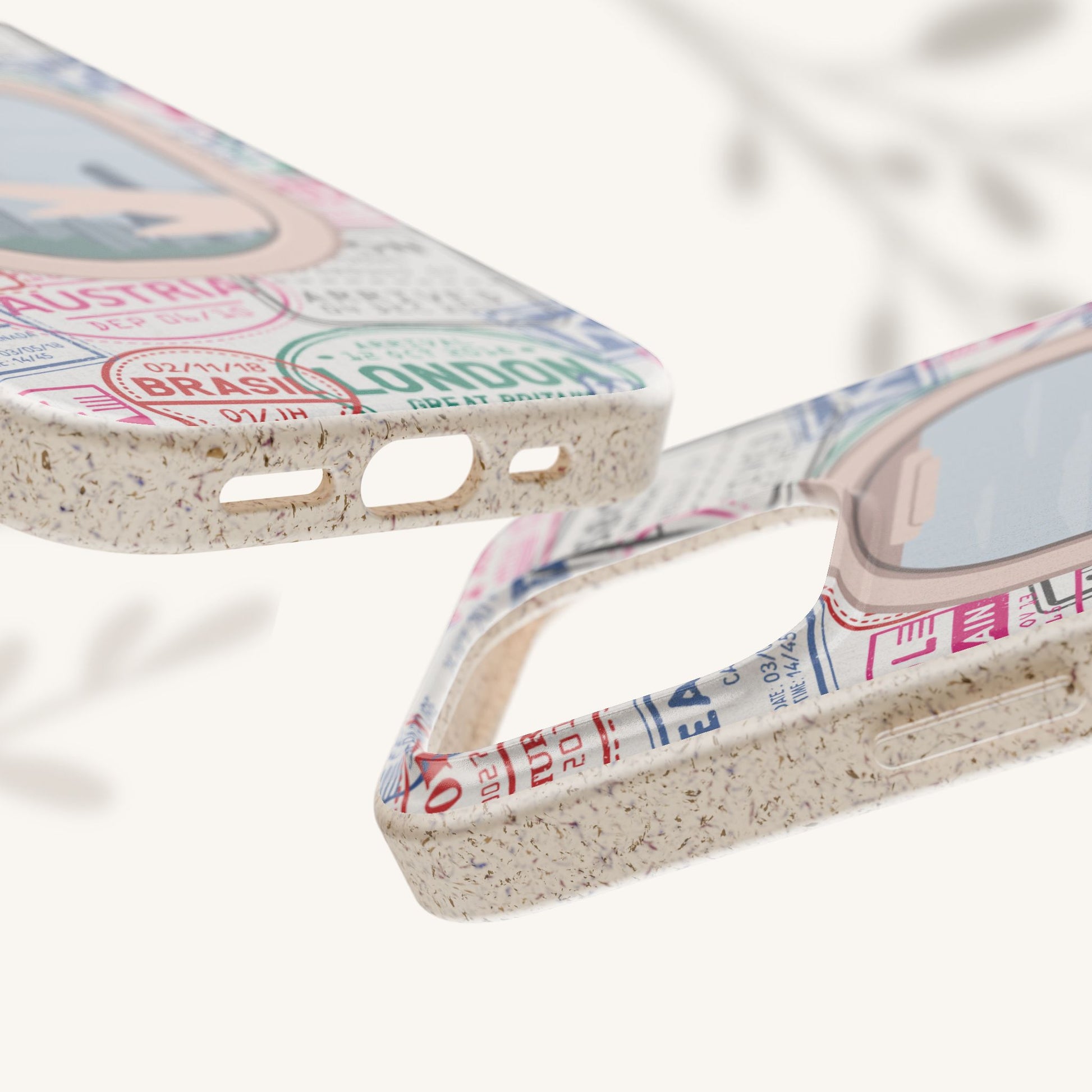 Plant-based, biodegradable phone case - Jet Setter - The Peony Haus
