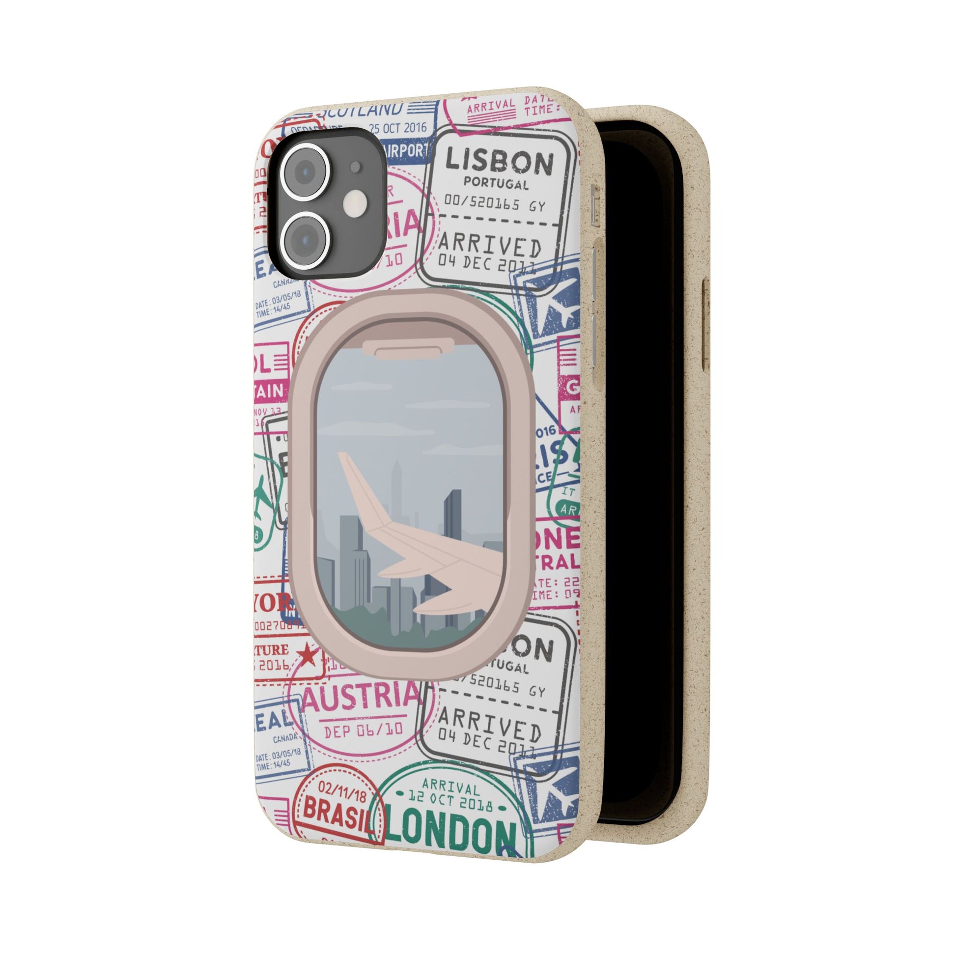 Plant-based, biodegradable phone case - Jet Setter - The Peony Haus