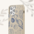 Eco-Friendly Phone Case, Plant based, Biodegradable Case, Shell Design for beach lovers