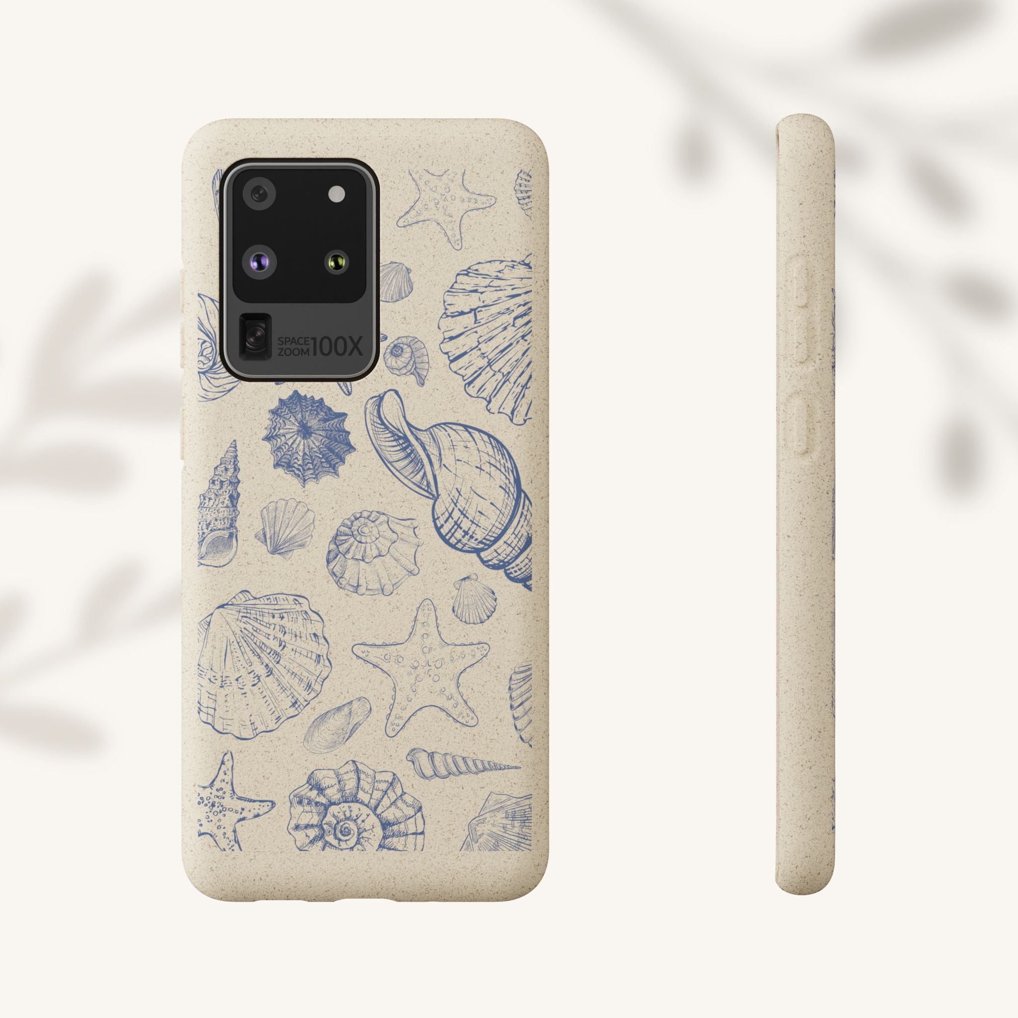 Eco-Friendly Phone Case, Plant based, Biodegradable Case, Shell Design for beach lovers