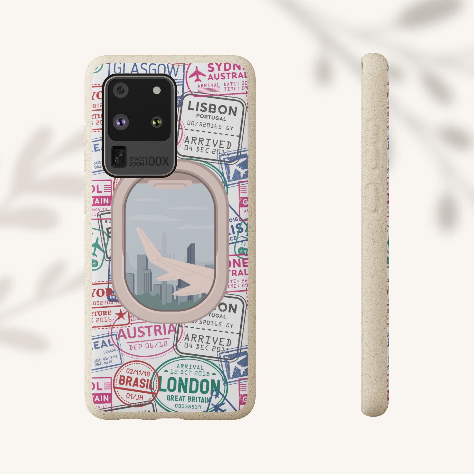 Plant-based, biodegradable phone case - Jet Setter - The Peony Haus