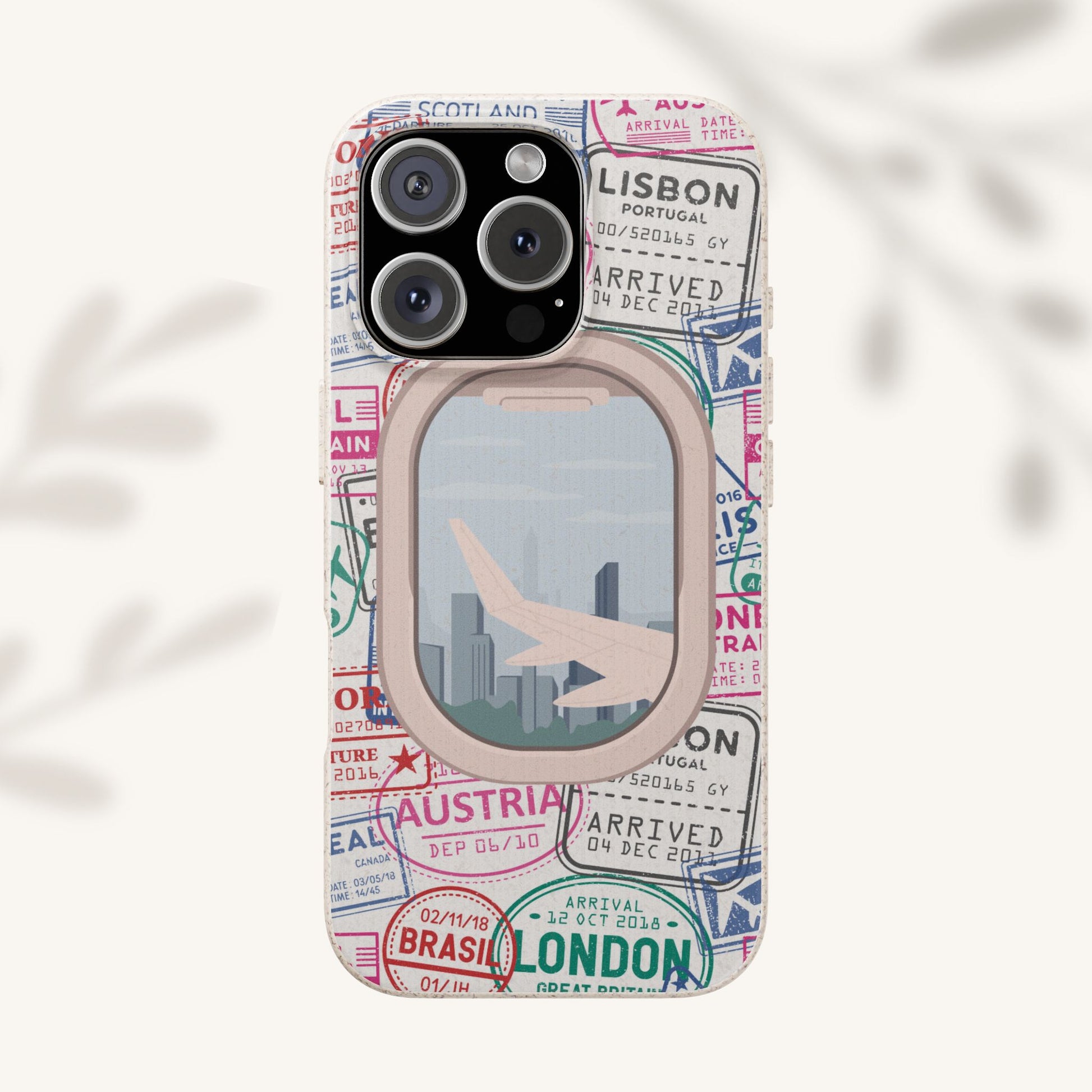 Plant-based, biodegradable phone case - Jet Setter - The Peony Haus