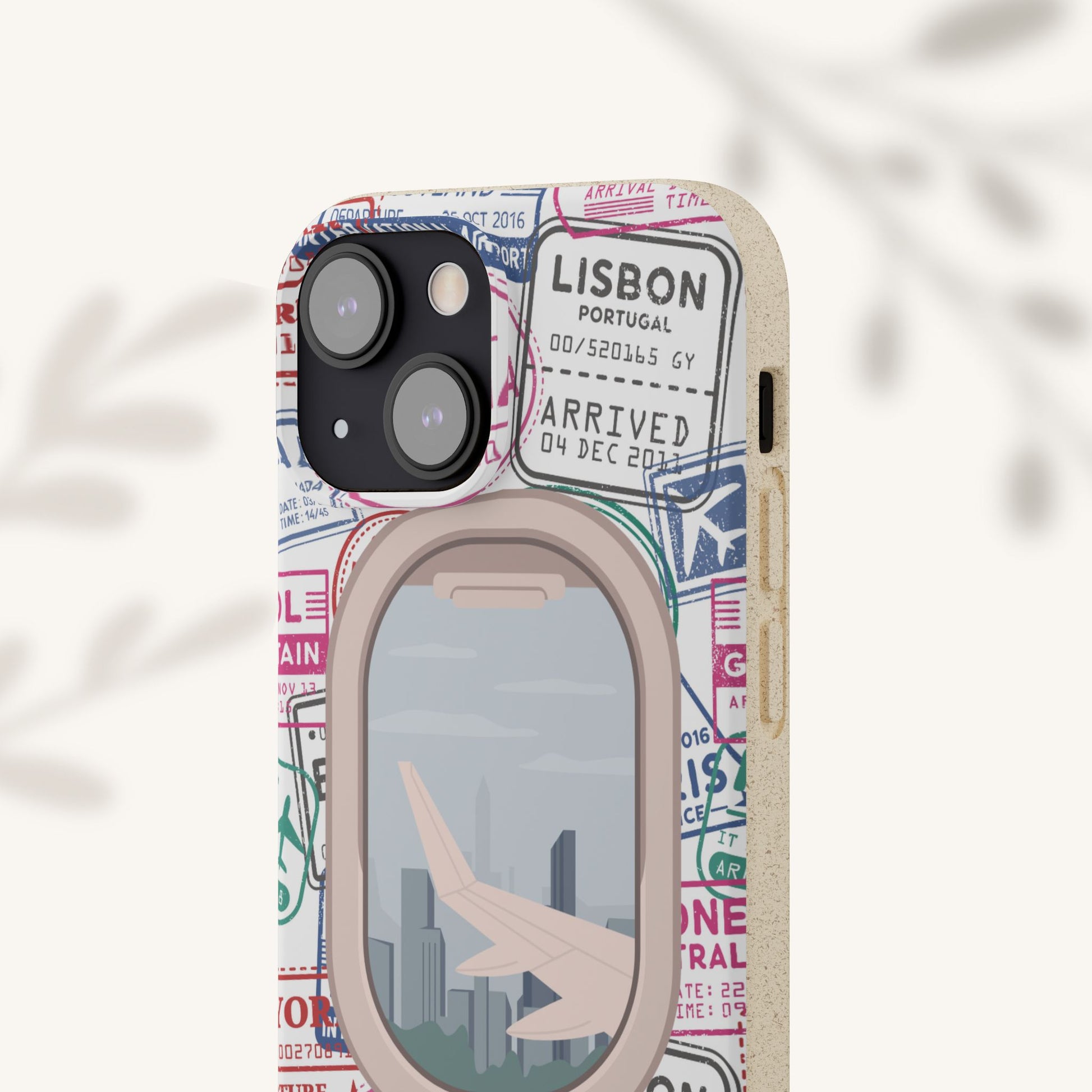 Plant-based, biodegradable phone case - Jet Setter - The Peony Haus