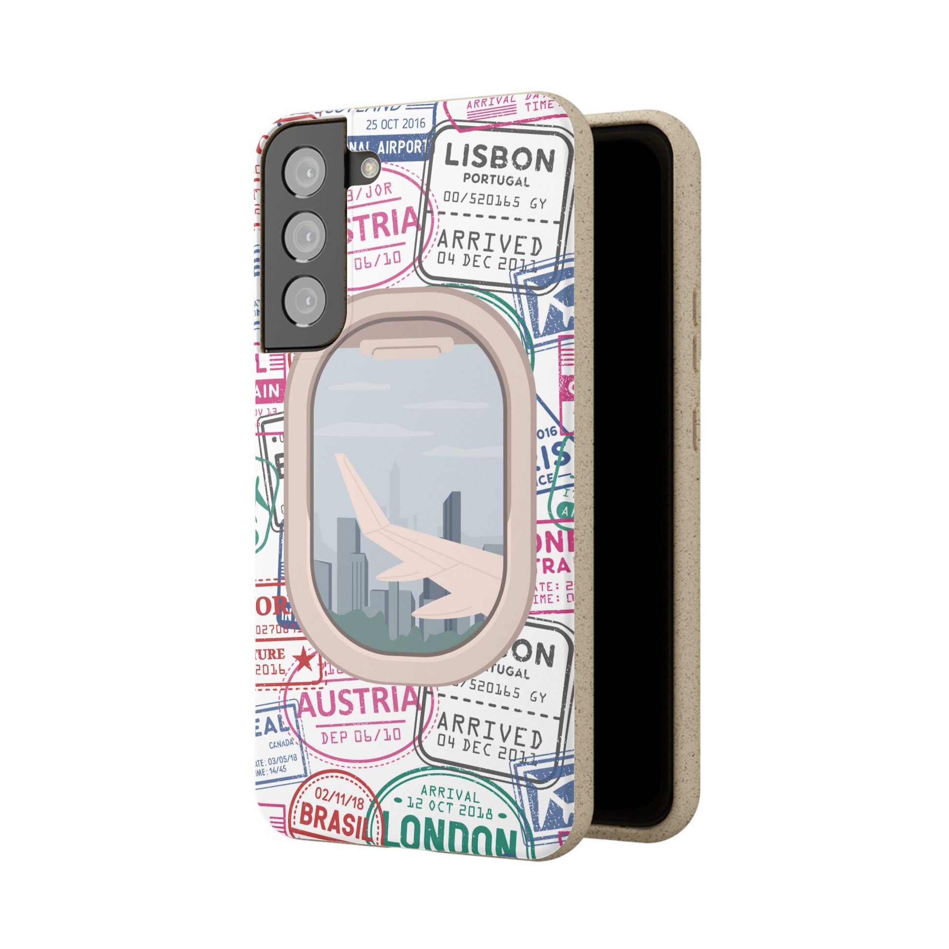 Plant-based, biodegradable phone case - Jet Setter - The Peony Haus