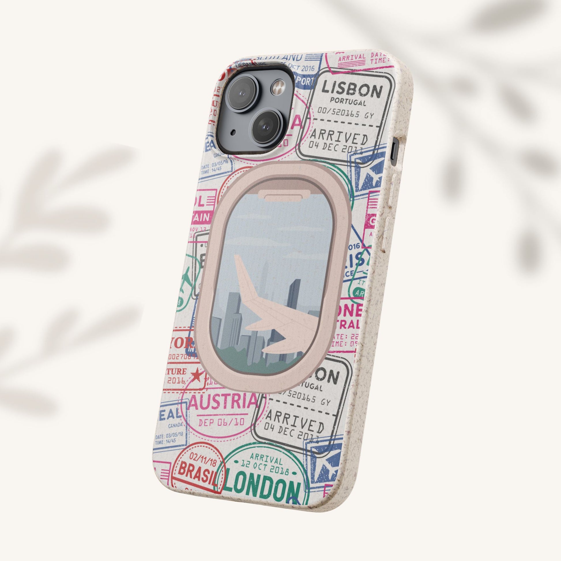 Plant-based, biodegradable phone case - Jet Setter - The Peony Haus