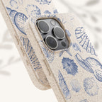 Eco-Friendly Phone Case, Plant based, Biodegradable Case, Shell Design for beach lovers
