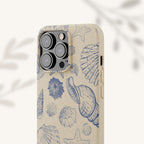 Eco-Friendly Phone Case, Plant based, Biodegradable Case, Shell Design for beach lovers