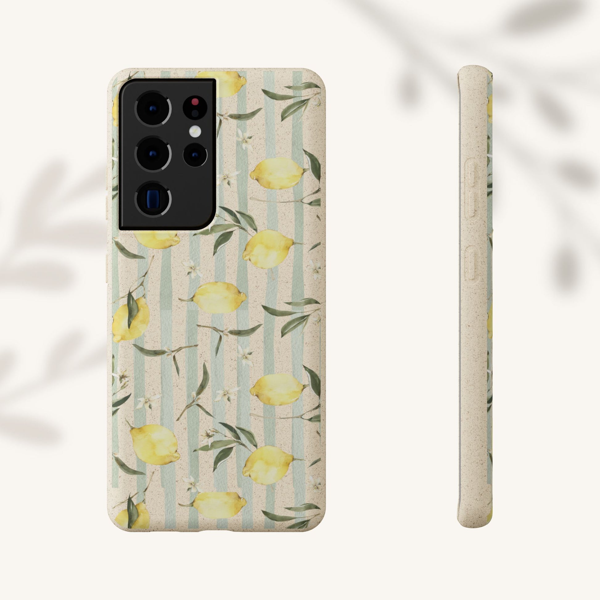 Plant based, biodegradable phone case - When life gives you lemons - The Peony Haus