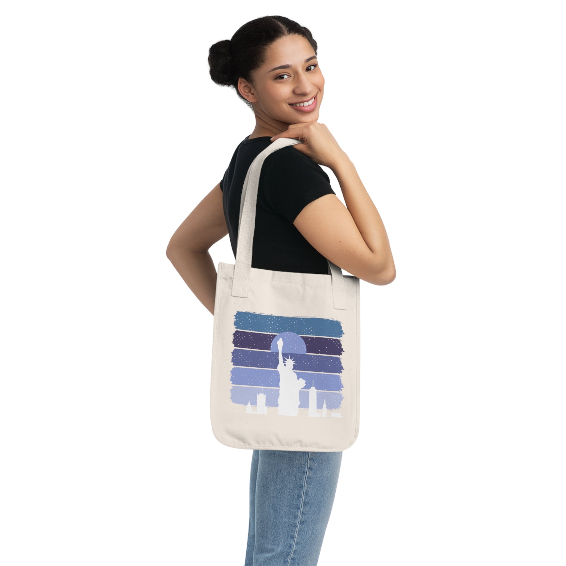 Statue of Liberty Organic Tote Bag - The Peony Haus