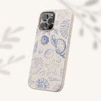 Eco-Friendly Phone Case, Plant based, Biodegradable Case, Shell Design for beach lovers