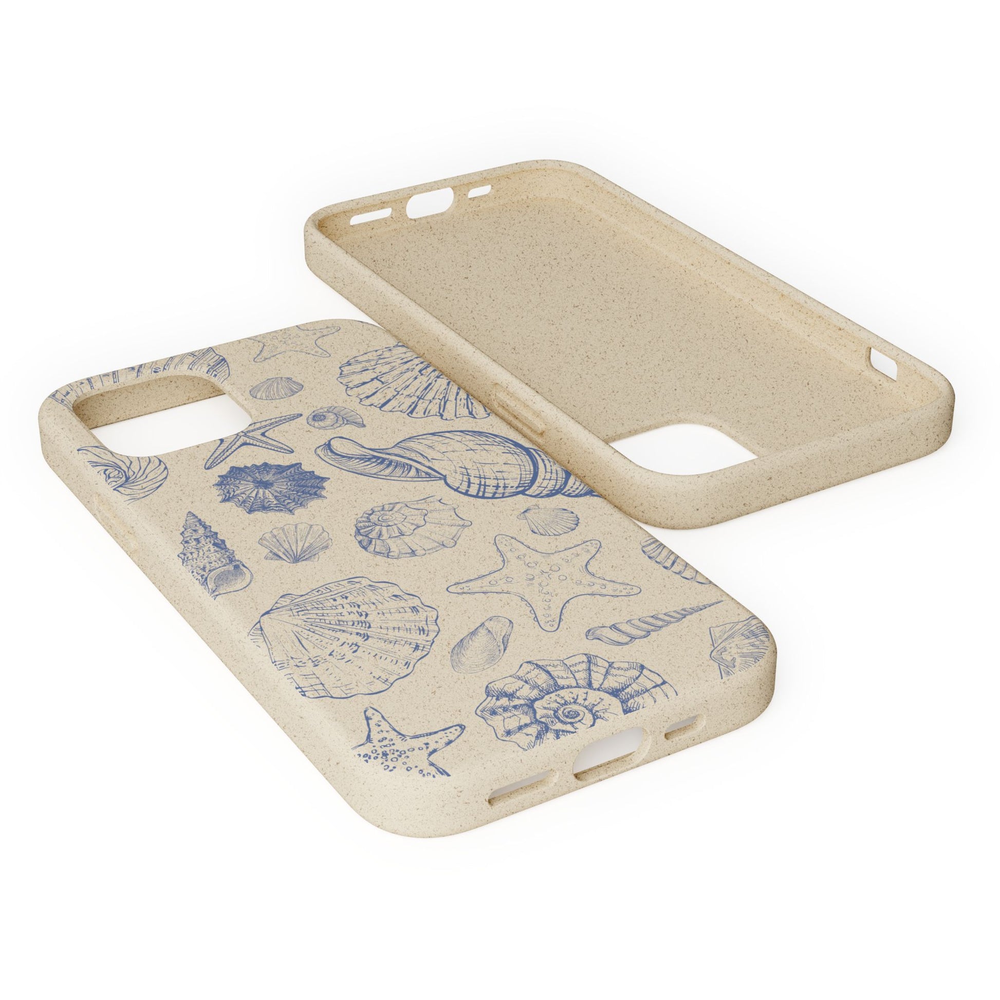 Eco-Friendly Phone Case, Plant based, Biodegradable Case, Shell Design for beach lovers - The Peony Haus