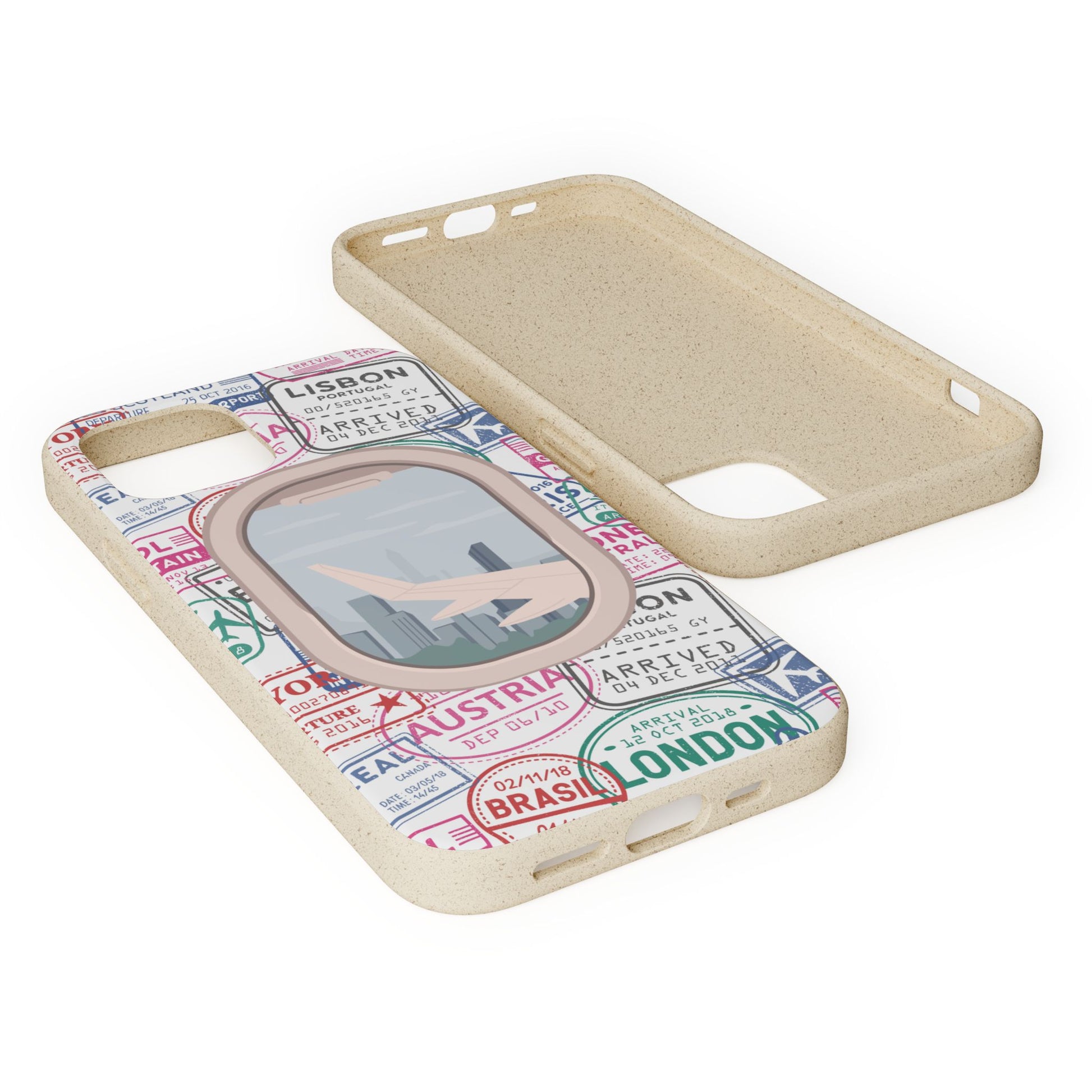 Plant-based, biodegradable phone case - Jet Setter - The Peony Haus
