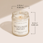 Gingerbread and Spice Soy Candle - Clear Jar - 9 oz Patterned