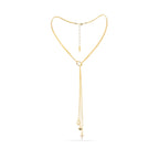 Trinity Necklace -Three Chains with Cross, Heart, and Anchor Charms