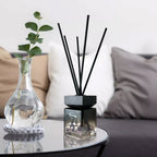 Aquarius Zodiac Crystal-Enhanced Reed Oil Diffuser, Orchid Seascape Scent, 100ml