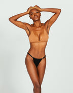 Adjustable String Thong - Black