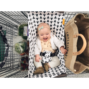 Baby Shopping Cart Hammock | Triangles - 97% cotton