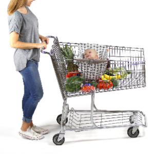 Baby Shopping Cart Hammock | Triangles - 97% cotton