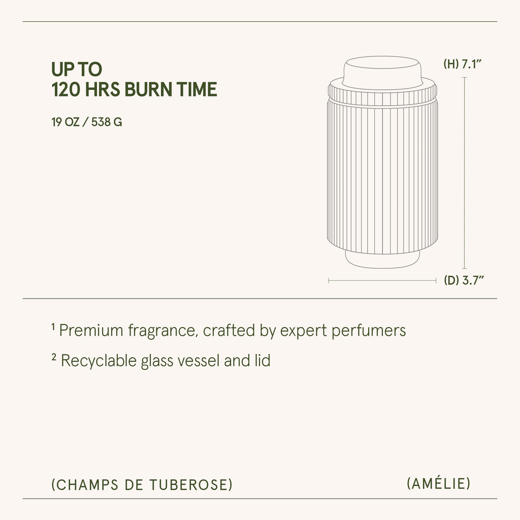Amélie –  Champs de Tuberose Candle
