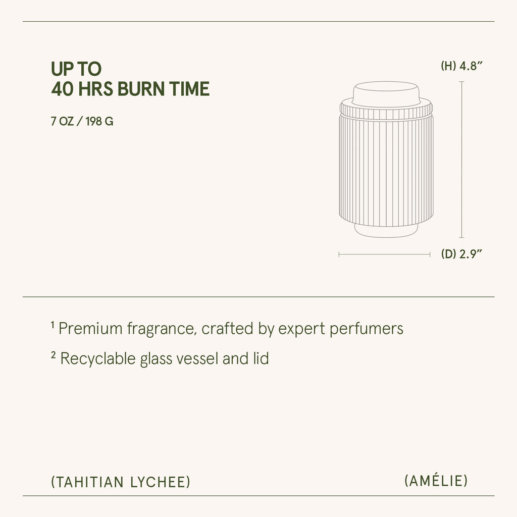 Amélie – Tahitian Lychee Candle