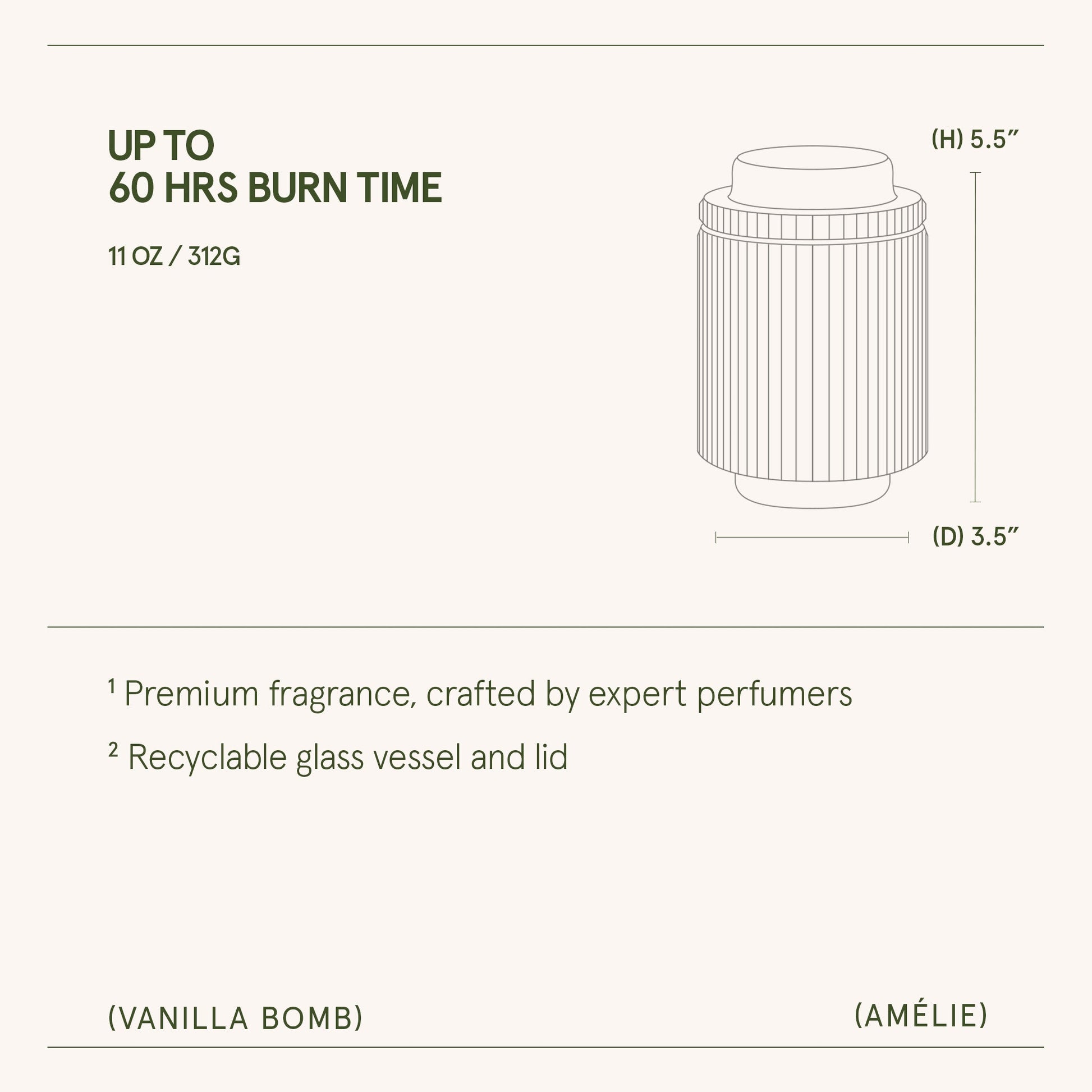 Amélie – Vanilla Bomb Candle
