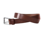 Beeswax waxed, full grain Leather Belts, Stainless steel buckle