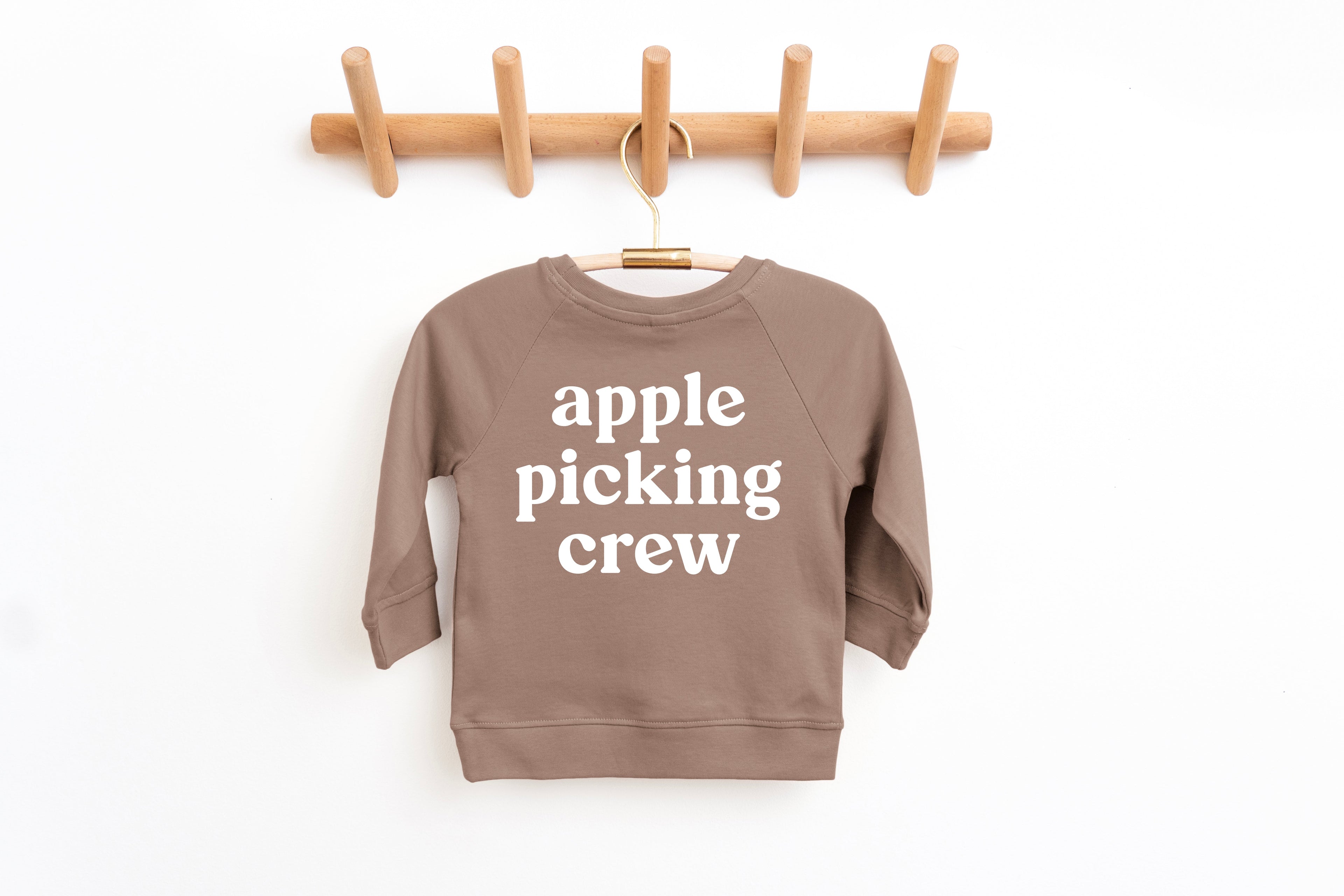 Apple Picking Crew Organic Cotton Baby and Toddler Fall and Winter Pullover