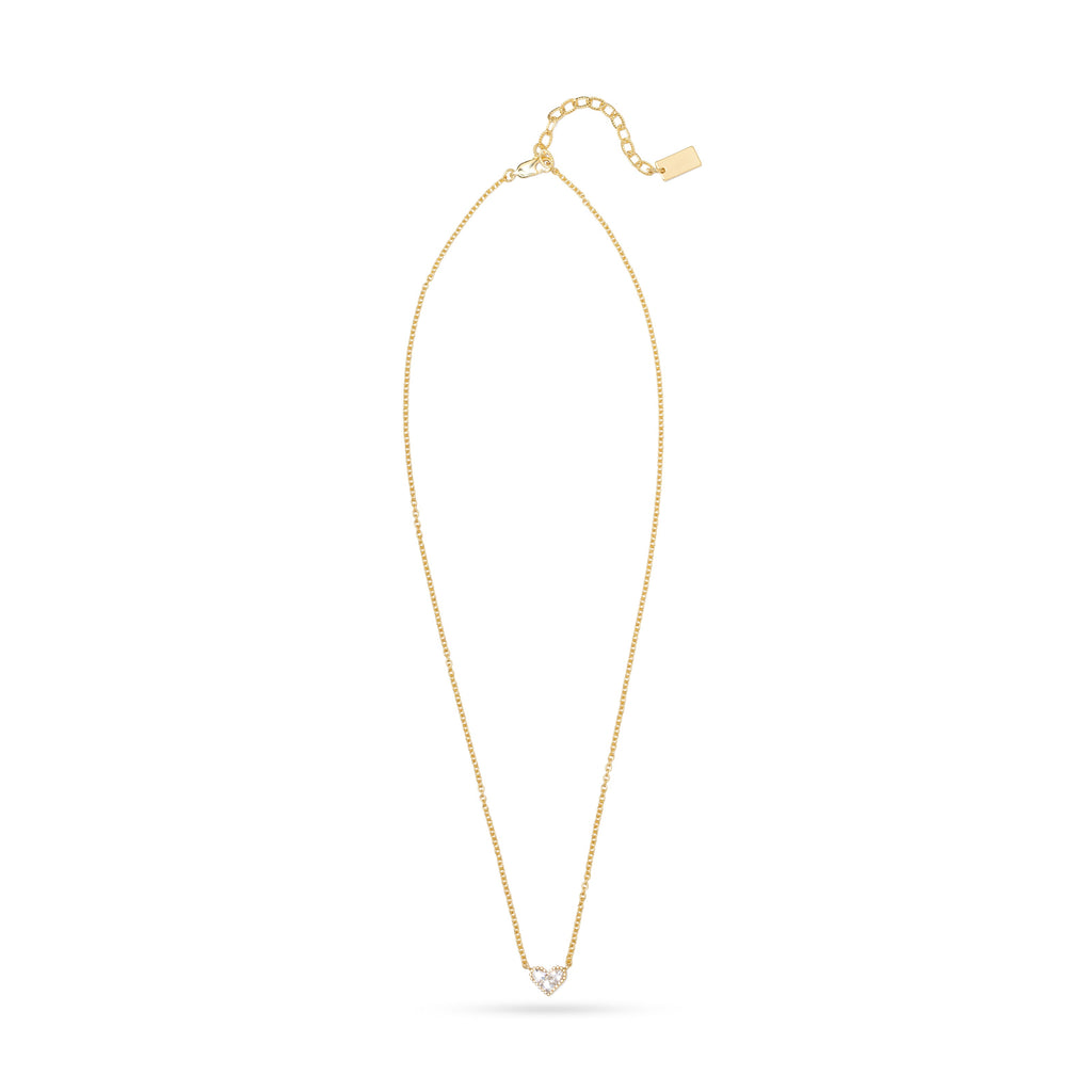 AC Heart Necklace with Gemstone