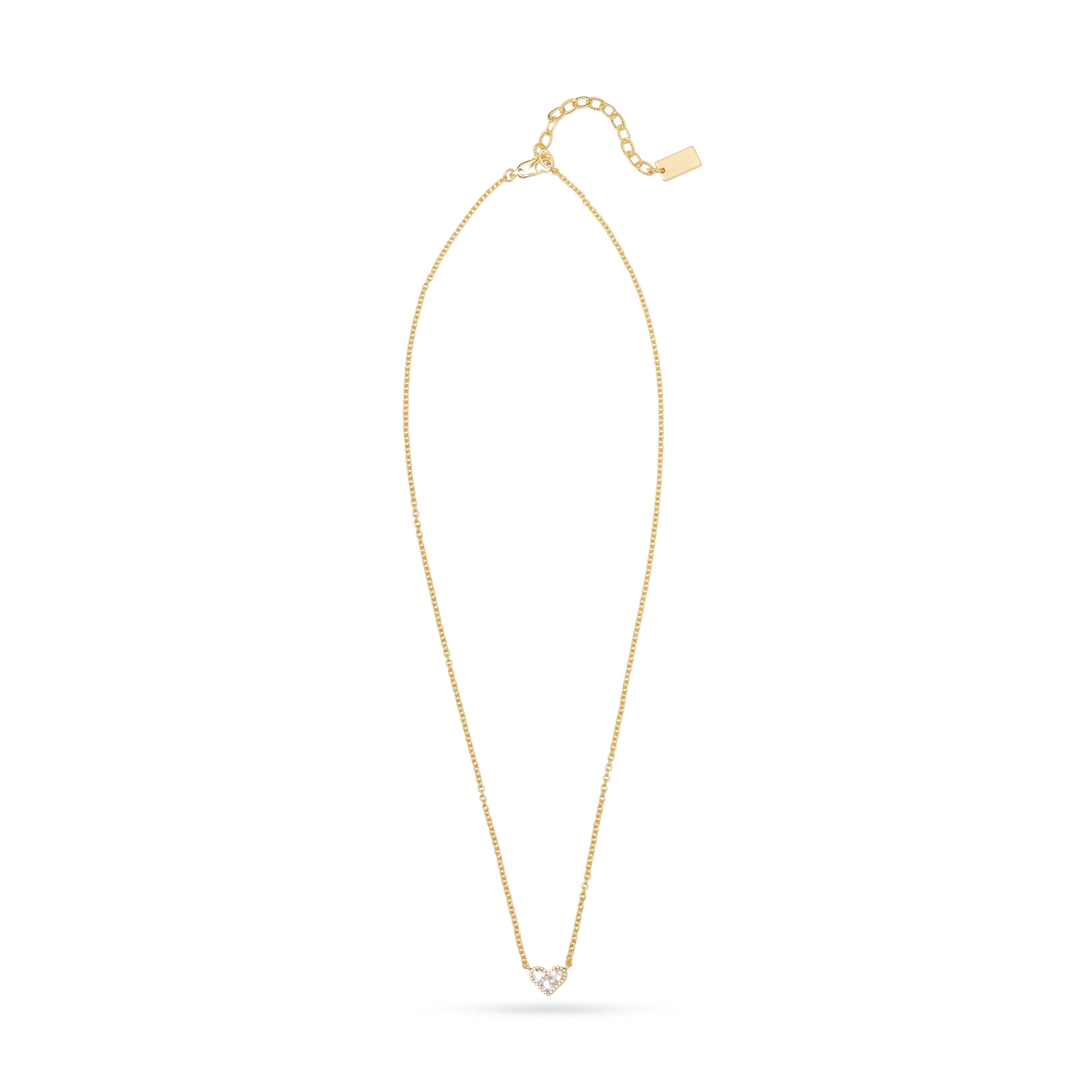 AC Heart Necklace with Gemstone