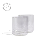 Cove 10oz Glass Tumbler - Set of 2 - Clear