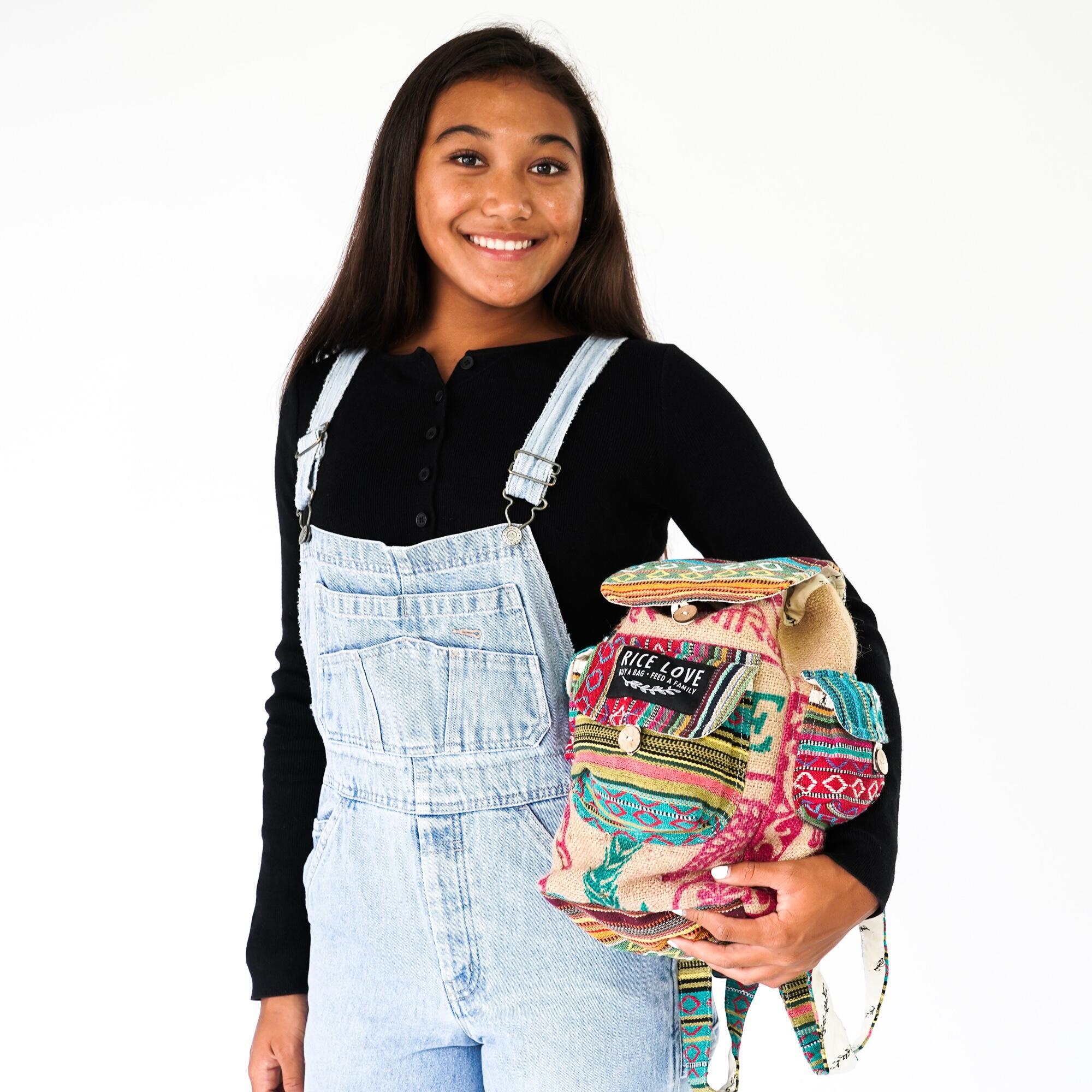 Mini Recycled Travel Backpack Agra