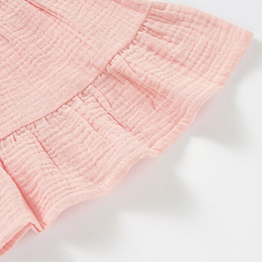 Organic Cotton Muslin Baby Dress - The Peony Haus