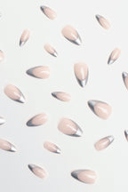 Tipped in Reflection | Soft & Durable Press-On Nails
