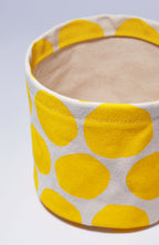 Large Circles Round Bin/Canvas Planter