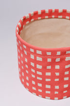 Micro Grid Round Bin/Canvas Planter