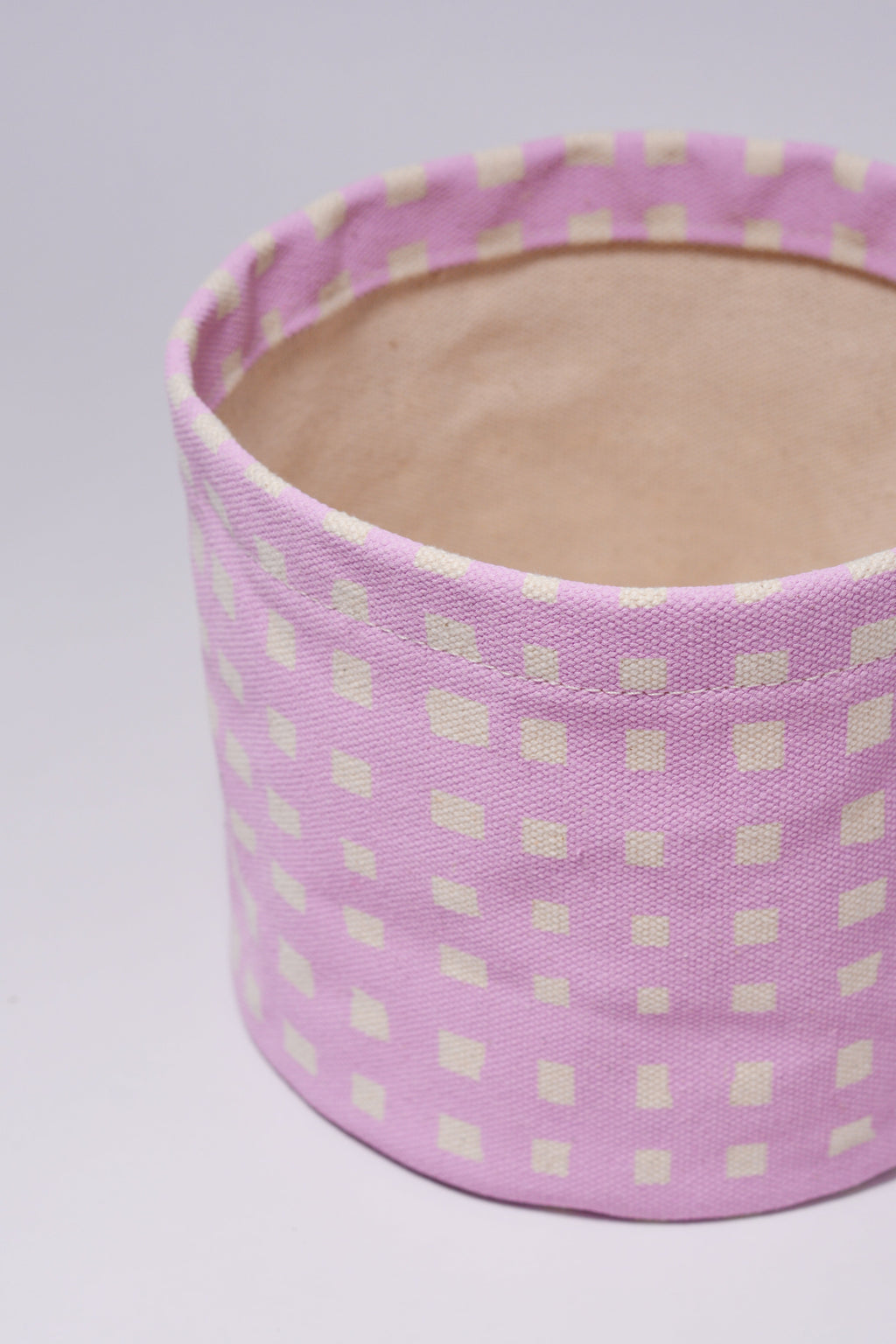 Micro Grid Round Bin/Canvas Planter