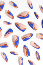 Cobalt Safari | Soft & Durable Press-On Nails