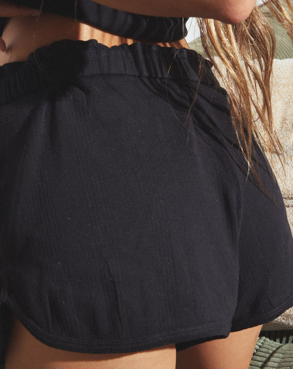 Pointelle PJ Set - Black