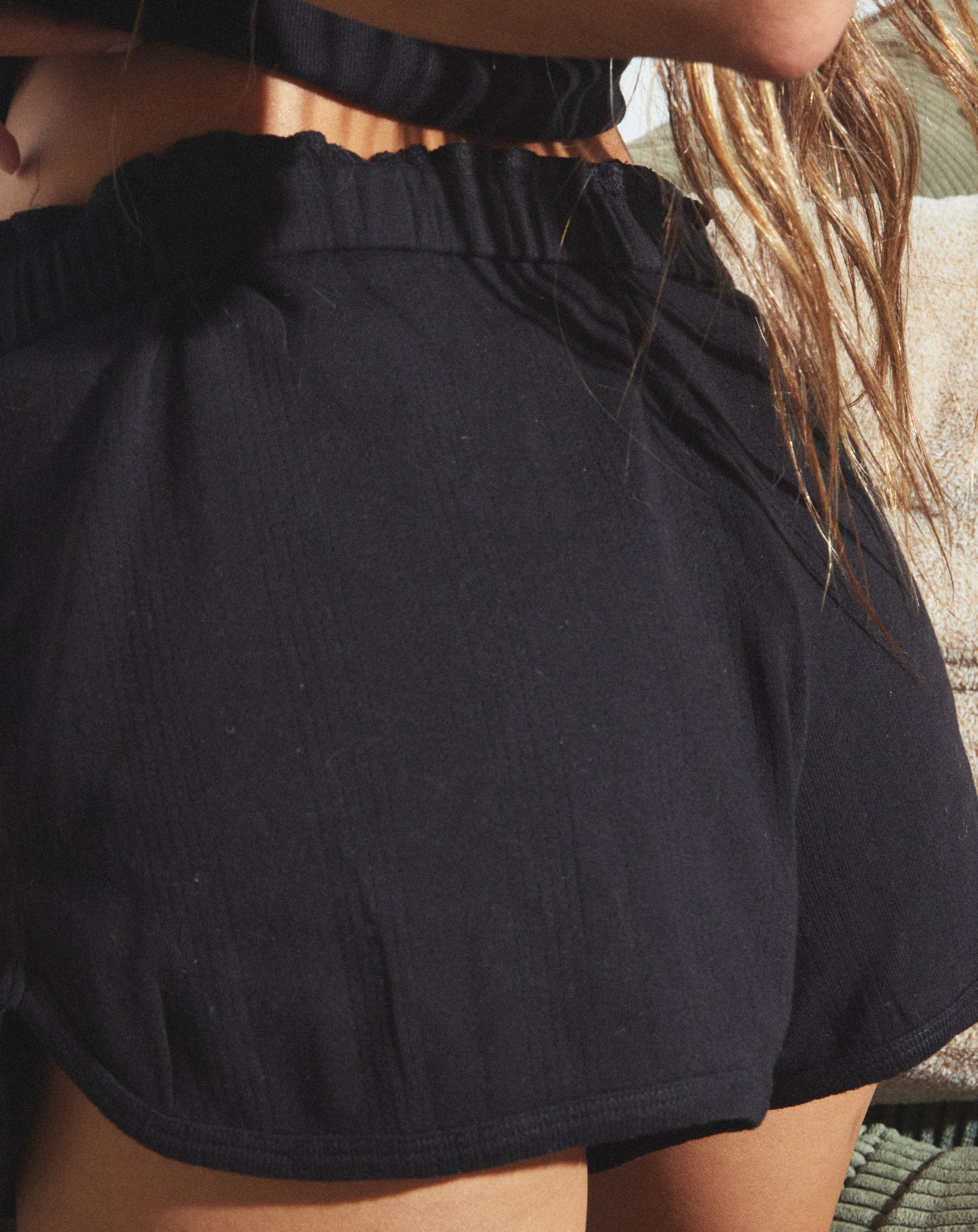 Pointelle PJ Set - Black