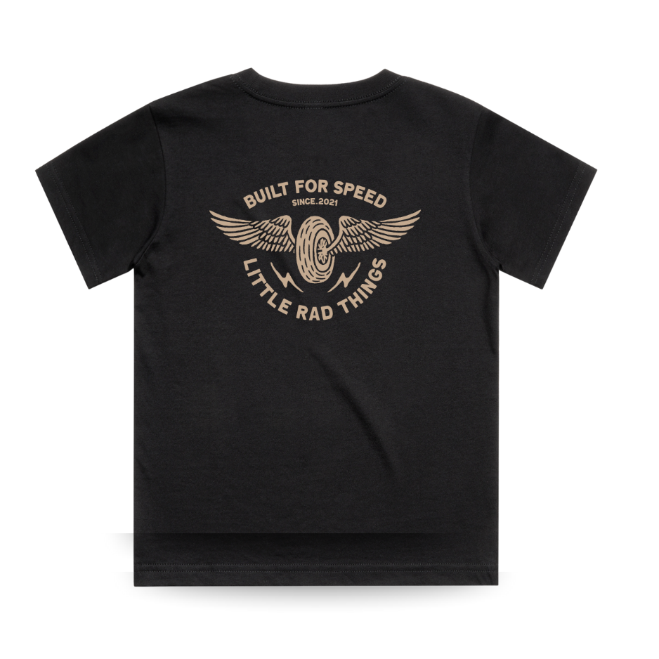 THE WINGED MECHANIC TEE - BLACK