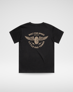 THE WINGED MECHANIC TEE - BLACK