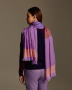 Block Stripe Yarn Dyed Cashmere Scarf