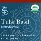 Tusli Basil Simple Syrup - Organic