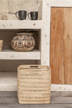 Woven Rattan Cube Storage Baskets