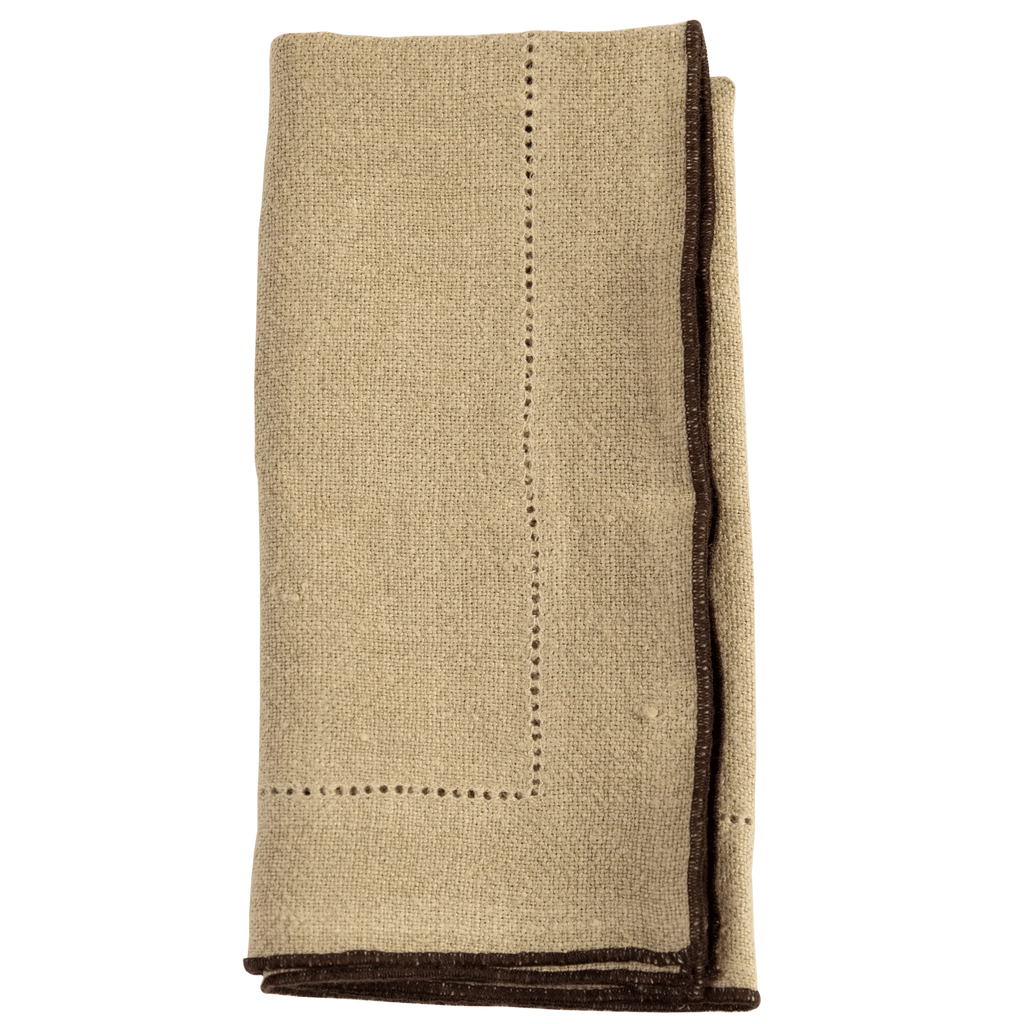 Jardin Handmade Linen Napkins, Set of 4 (3 Colors)